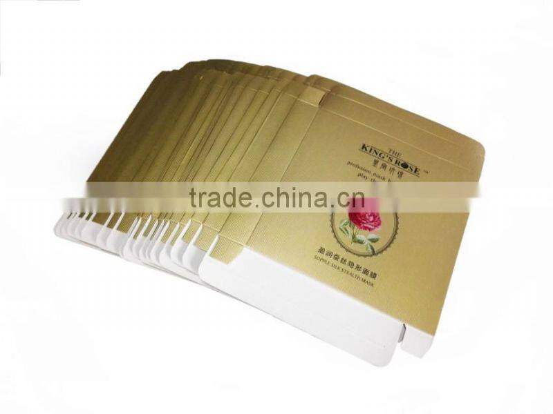 Customized paper luxury pink cosmetic box