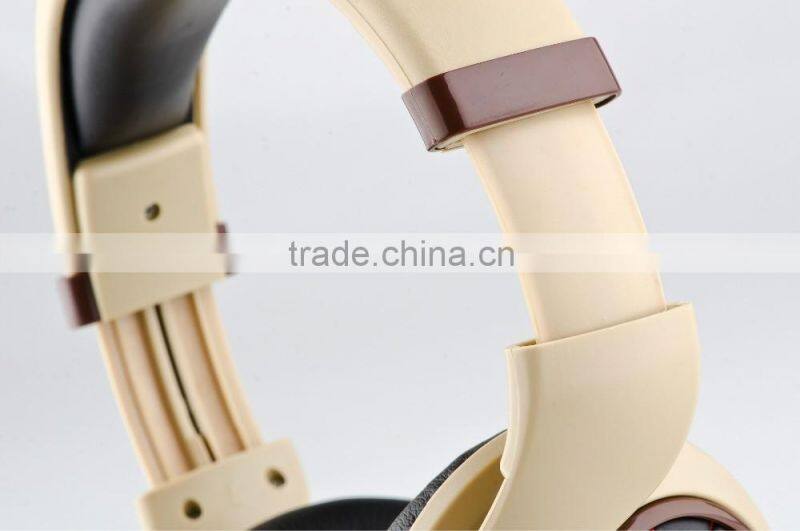 Noise cancelling wired stereo headphone 3.5mm audio jack headband type headphone