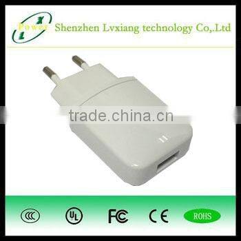 Wholesale High quality color single mobile phone travel charger, USB adaptor wall charger