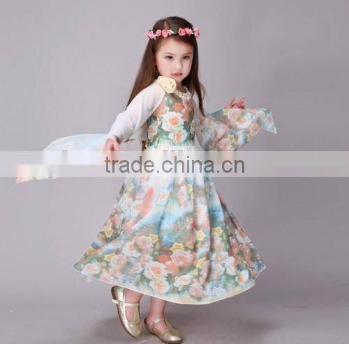 factory direct flower girl dress of 9 years old summer casual baby cheap flower girl dress