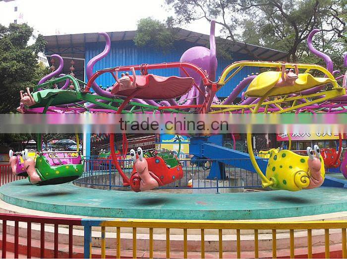 360 Degree Rotary Fun Thrill Rides Top Spin Amusement Machine Equipments