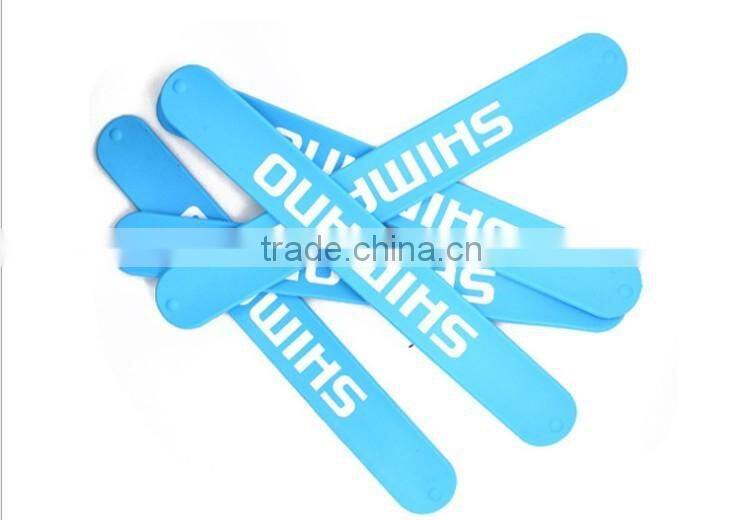 New Design Custom Mens Long Silicone Slap Bracelets Manufacture Price Wholesale