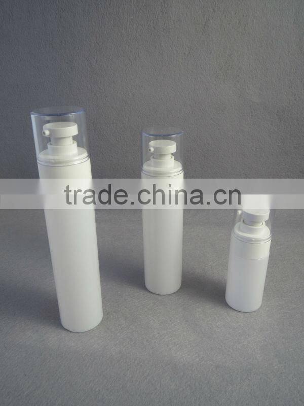 opacified&straight plastic lotion bottle with PETG material