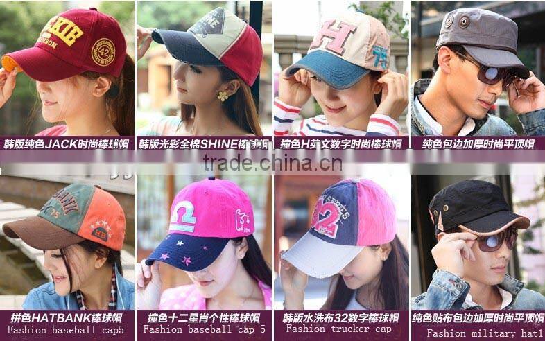 New Fashion embroidery flat top custom military hat names