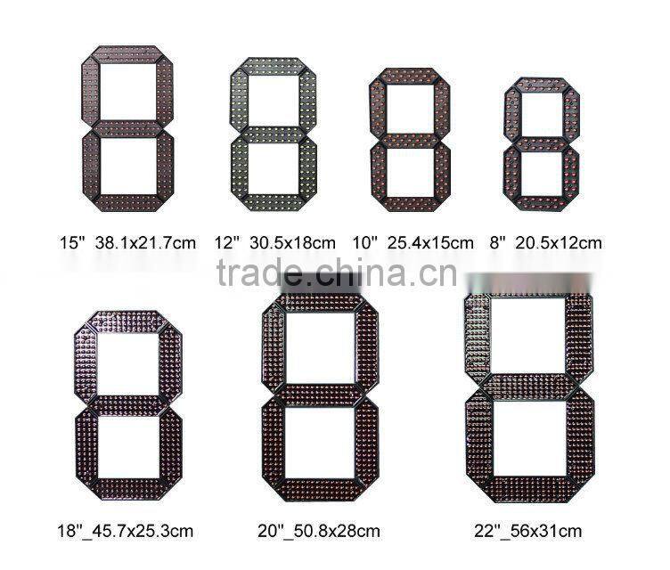 outdoor led gas station price display sign for business