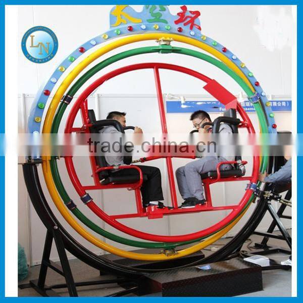 Outdoor playground equipment human gyroscope ride!!! Amusement park ride gyroscope ride for sale