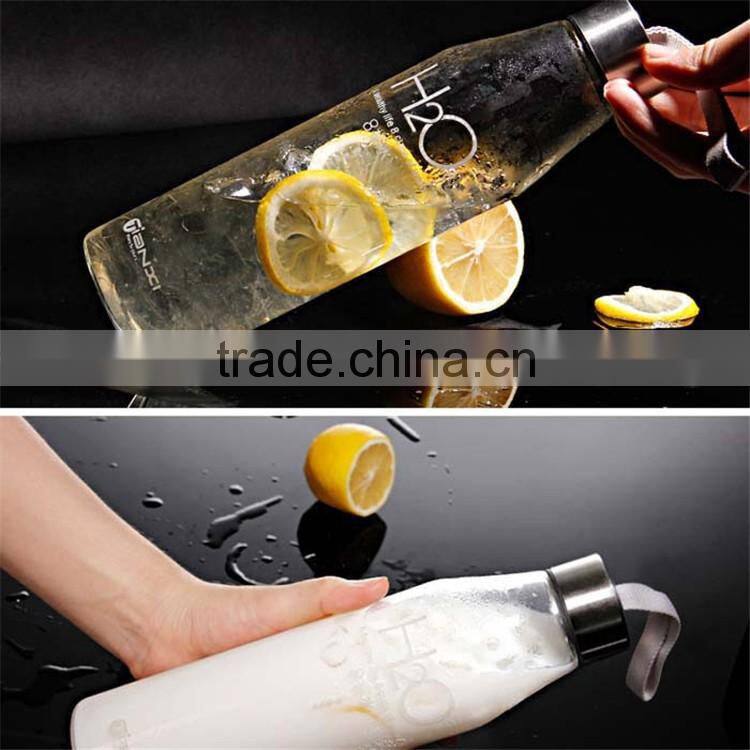BPA Free Unique Water Bottles for Sports Juice Drinking Water Glass Bottle Wholesale