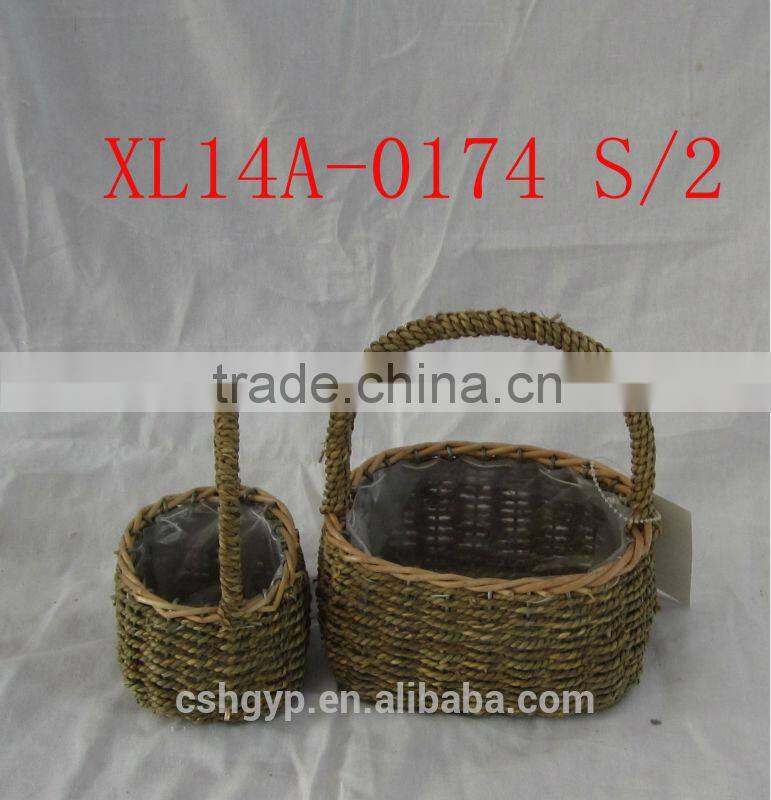 Attractive grass basket