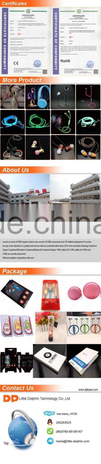 OEM earphone shoelace headphone new product new design hot selling get free samples