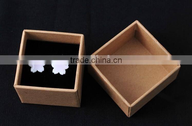 Best quality kraft paper jewelry ring box for selling