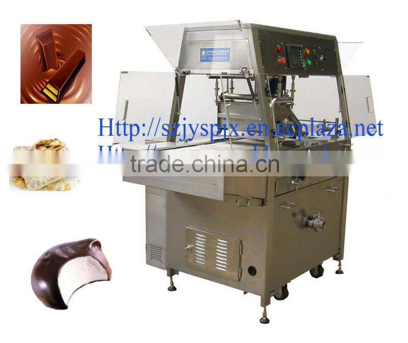 chocolate making line---chocolate enrobing machine stainless steel