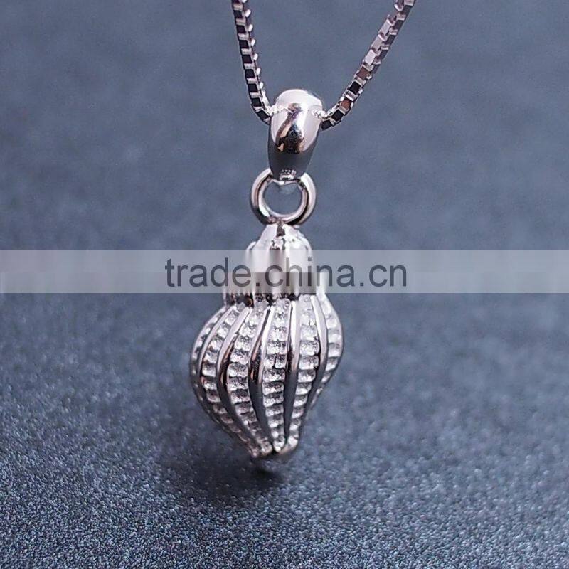 Sterling silver handmade whelk coral necklace,covering necklaces (AN-027)