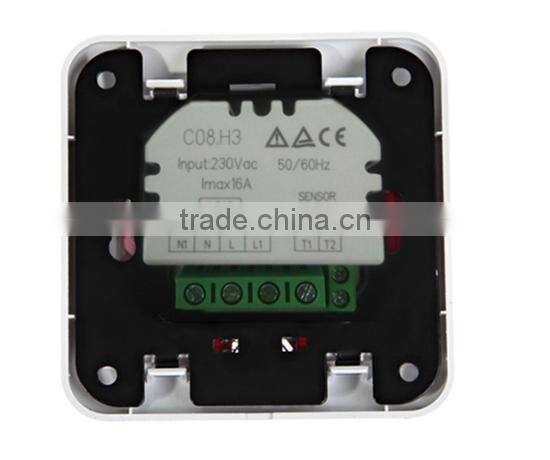 New Digital Thermostat Weekly Programmable 16A Floor Heating Thermostat Room Temperature Controller Thermometer