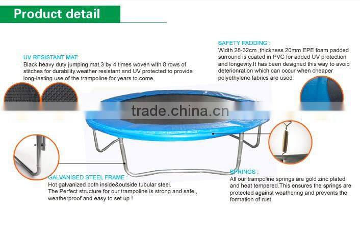 FUNJUMP 8FT UK Round Trampoline with safety net