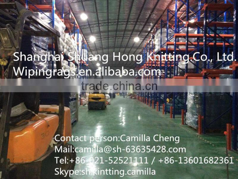 100% cotton wiping waste+factory price made in china