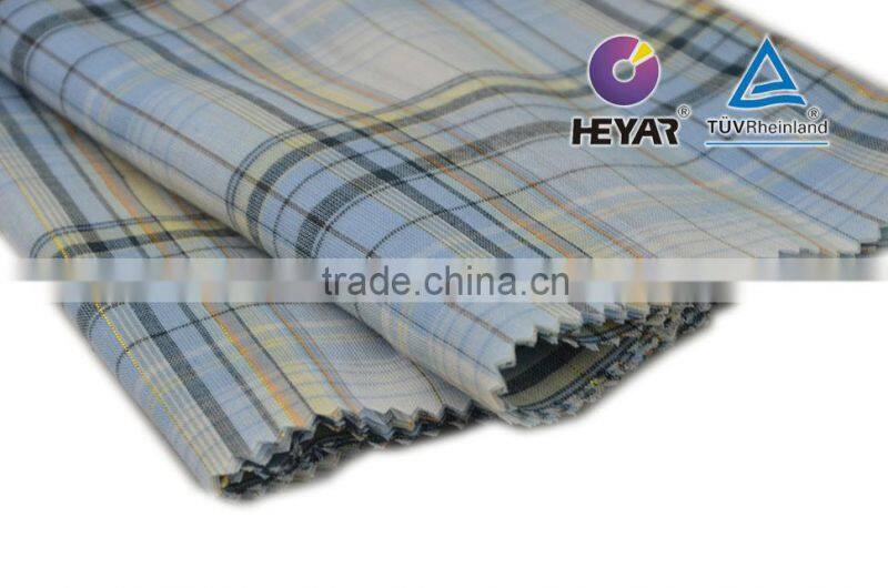 breathable fabric plaid 65 polyester 35 cotton fabric