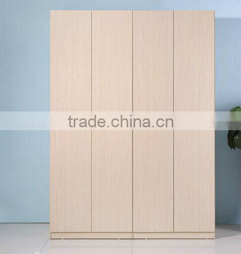 Bedroom wall wardrobe with for doors/bedroom wardrobe with a cheap price for sale