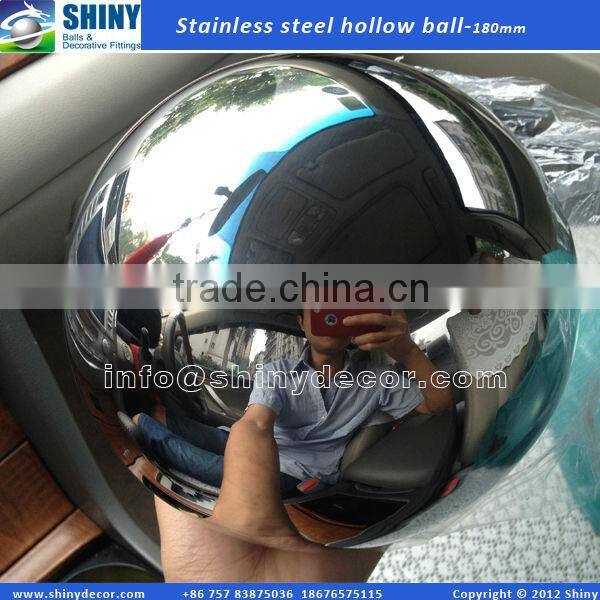180mm polished hollow decorative sphere