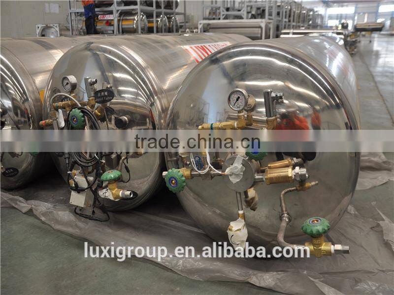 Global export 500L LNG cryogenic storage cylinder for vehicle