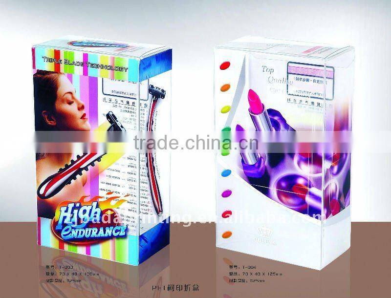 High quality Clear Plastic PP box of silk screen printing