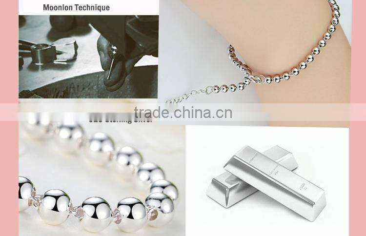 Wholesale silver beads bracelets for men, friendship bracelets jewelry stores