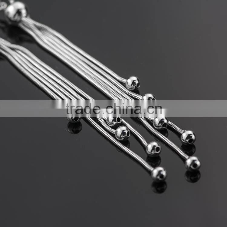 2015 new trend tassel earrings !beads earrings ! 18k gold jewelry wholesale earrings !