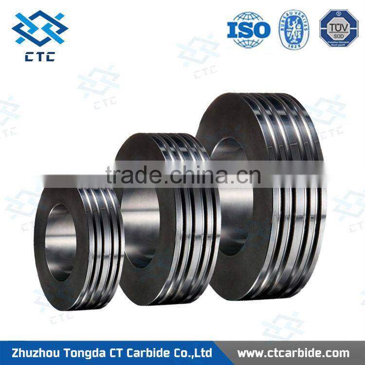 Multifunctional tungsten carbide rollers used in welding electrode industry for wire feeding purpose for wholesales