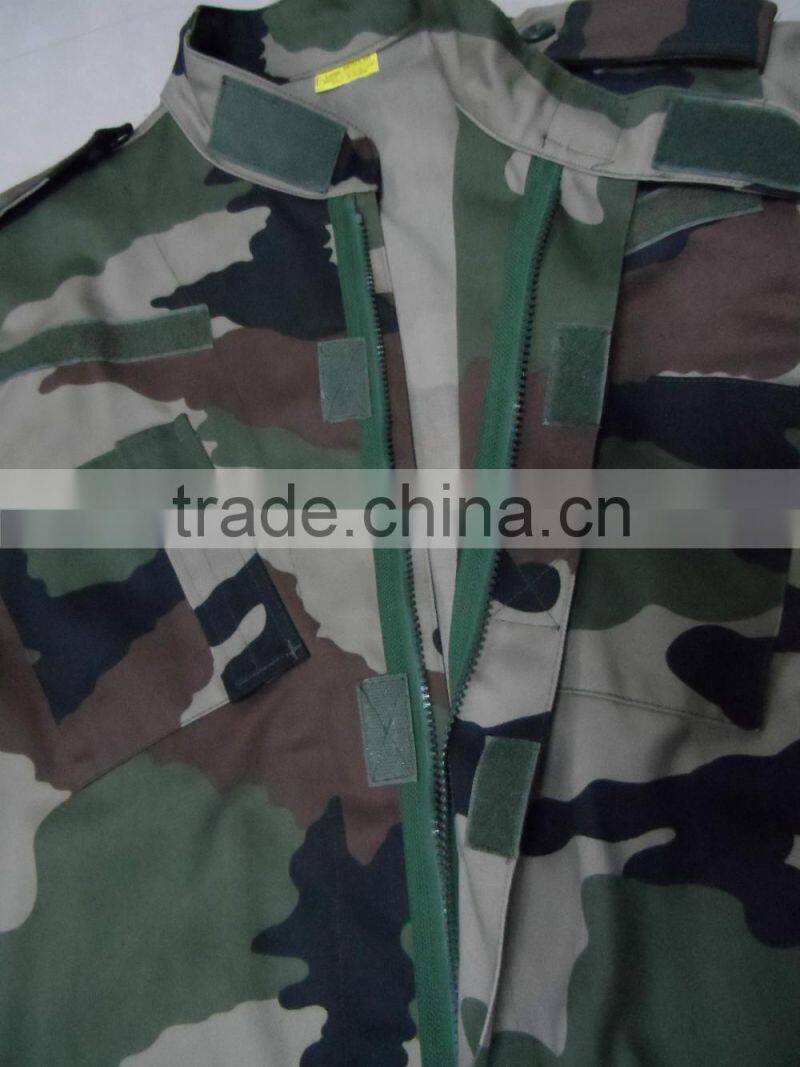 OEM cotton polyester ripstop canadian army woodland camouflage army comba uniform