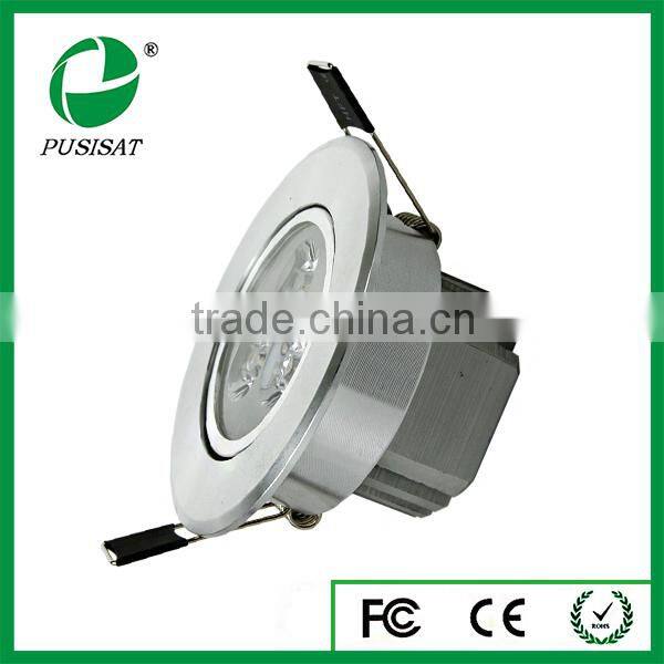 hight quality products adjustable angle 3W led recessed ceiling light