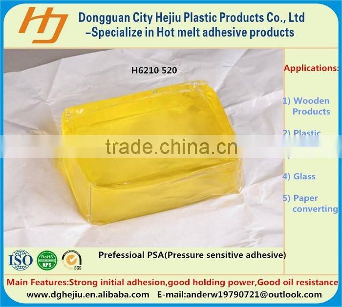 White clear Synthetic fabric adhesives(PSA) glue block