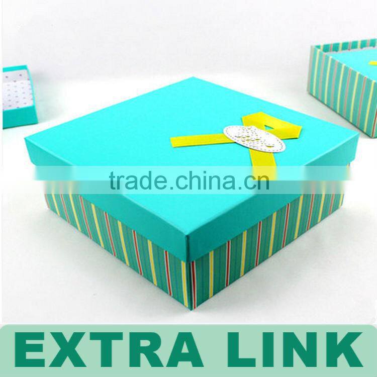 High end bright narrow &long gift box in mailbox shape