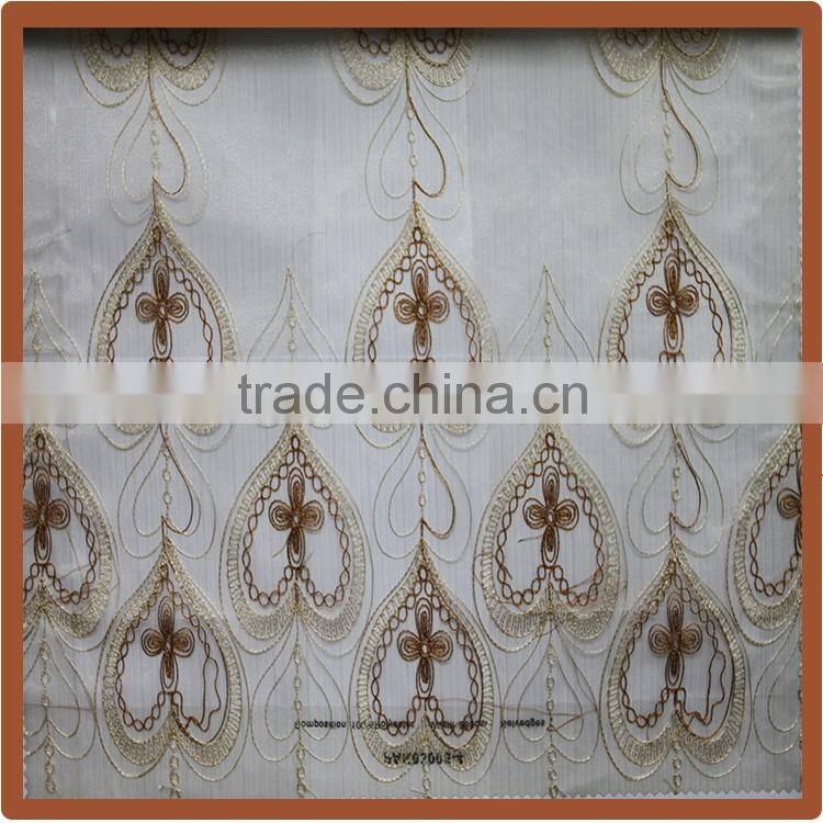 China Supplier European design Mulit-color window cotton curtain ready made