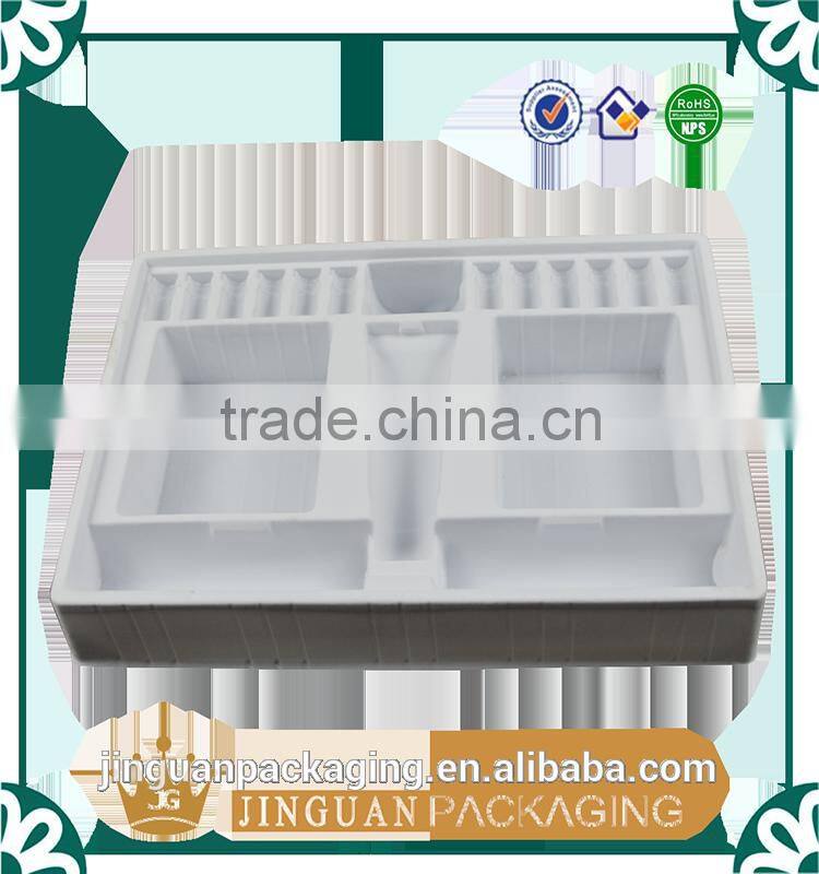 Size Custom Promotional Non-Transparent White PVC Cosmetic Container