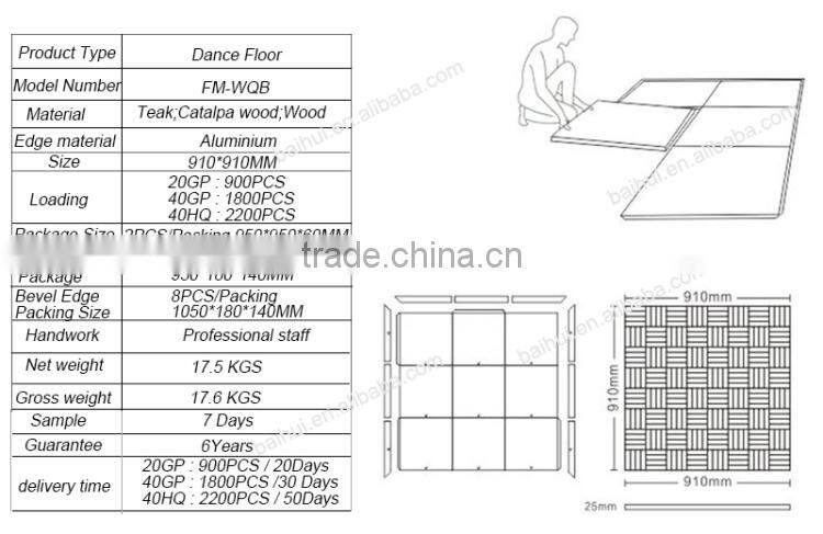 cheap portable wooden dance floor
