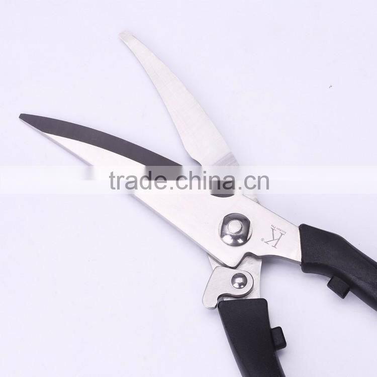 SK13159 -2016 Special design 9."full stainless steel kitchen poultry shears comfortable use in your ktichen