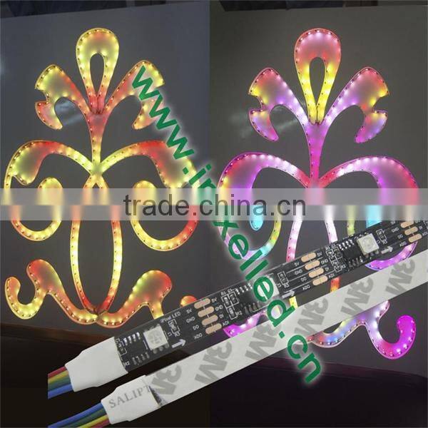 DMX 60 leds/m led strip ws2822s (ws2821A ic) ip65 5v
