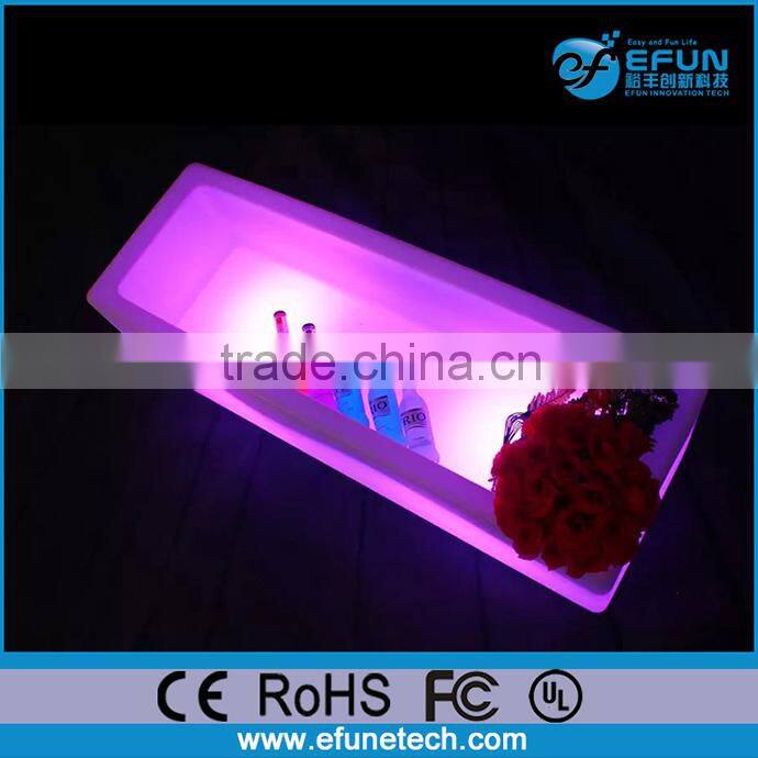 led light bottle holder for party,plastic led light furniture