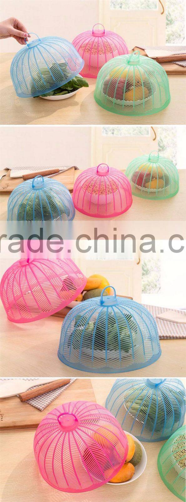 Hot Selling Summer Kitchen Tool Household Mesh Fruit Food Plastic Cover