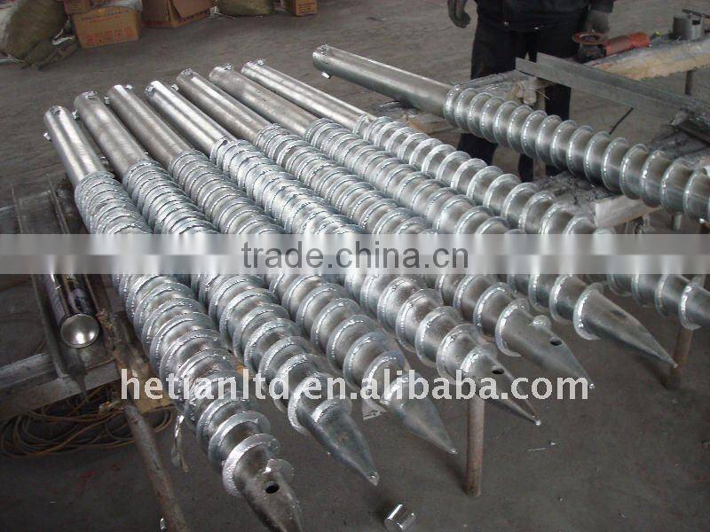 Hot dippd Galvanized Gound Screw For Solar Mounting Rack System