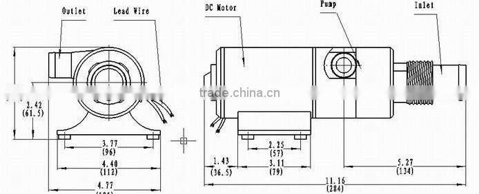 Singflo 12v dc 10A macerator sewage toilet pump