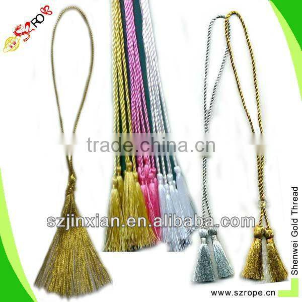 Hot sell polyester decorative tassel for home textile,Perfume bottle decorative tassel