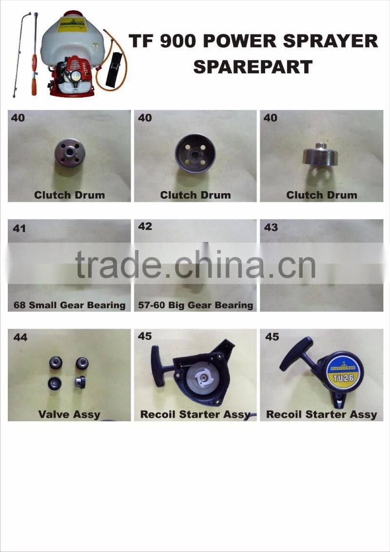 TU26, TF900 SPRAYER ENGINE SPARE PARTS