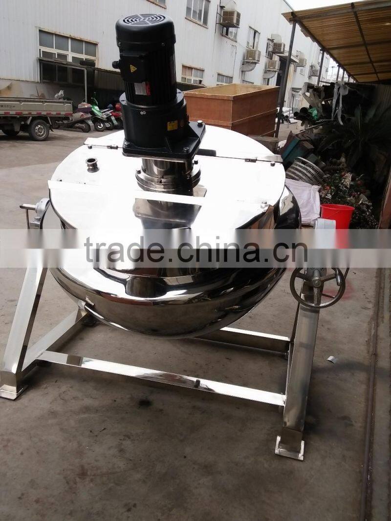 High Quality Cooking Pot Steam Jacketed Kettle,Porridge Cooking Pot Mixing Machine