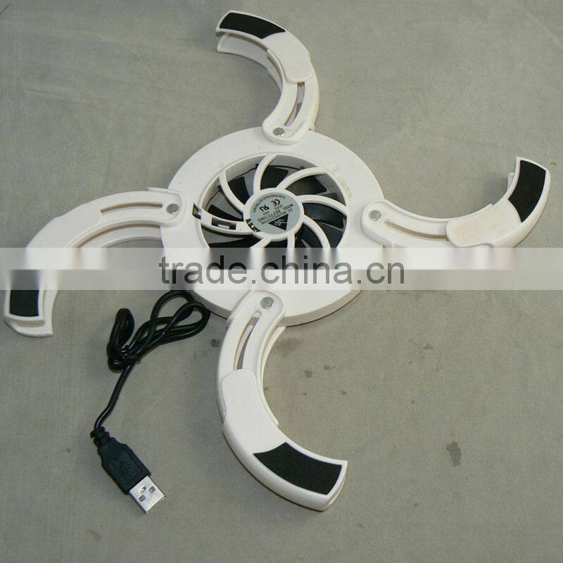 Cheap Stock cool fan notebook cooling pad USB Cooling Pad Flaming wheel Laptop Cooler Pad Fan for Laptop Notebook