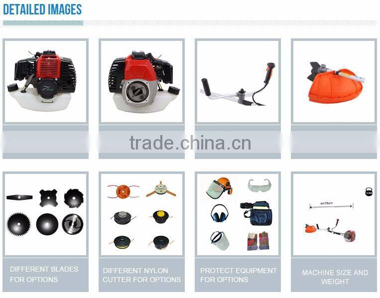 2 stroke gas powered grass cutting machine/gasoline mower