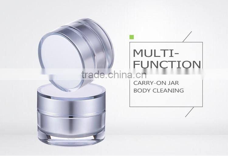 Wholesales high quality PMMA colorful plastic cosmetics cream empty jar