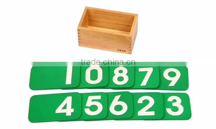 Baby Toy Montessori Math toys Sandpaper Number with Box