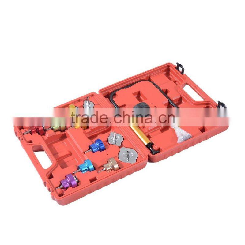 14Pcs Water Tank Leak Detector Cooling System Radiator Pressure Tester Kit