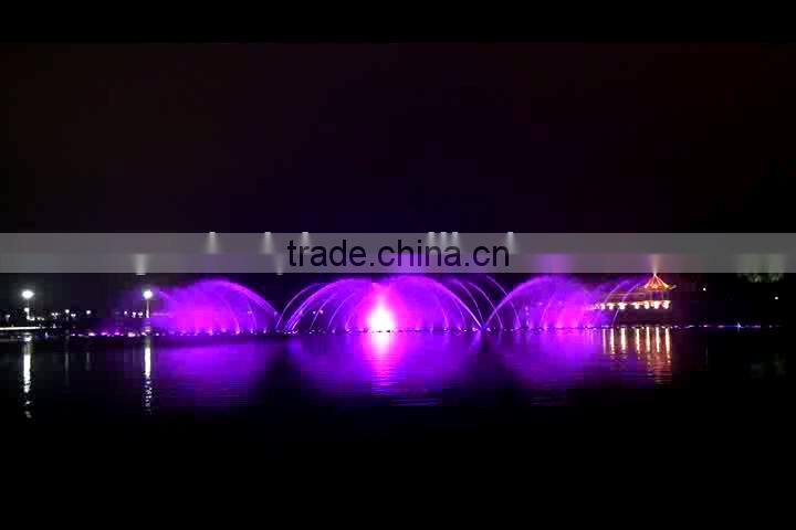 Fountain with Colorful light