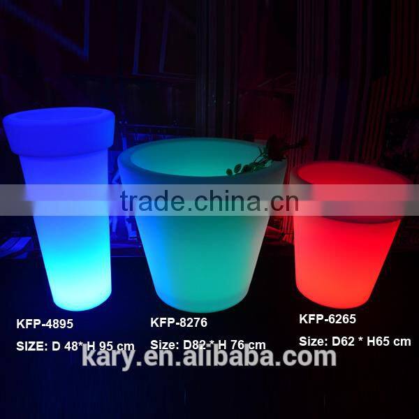 Color Change Plastic Flower Planter LED Flower Planter